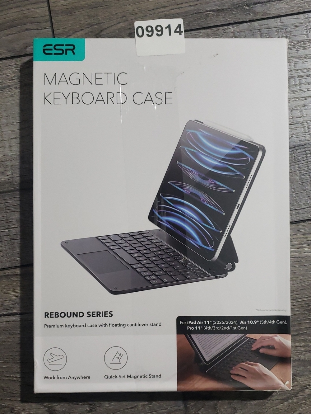 ESR Rebound Keyboard Case For iPad Air 11" M4/M3/M2, Air 10.9" 5/4, Pro 11" 4/..